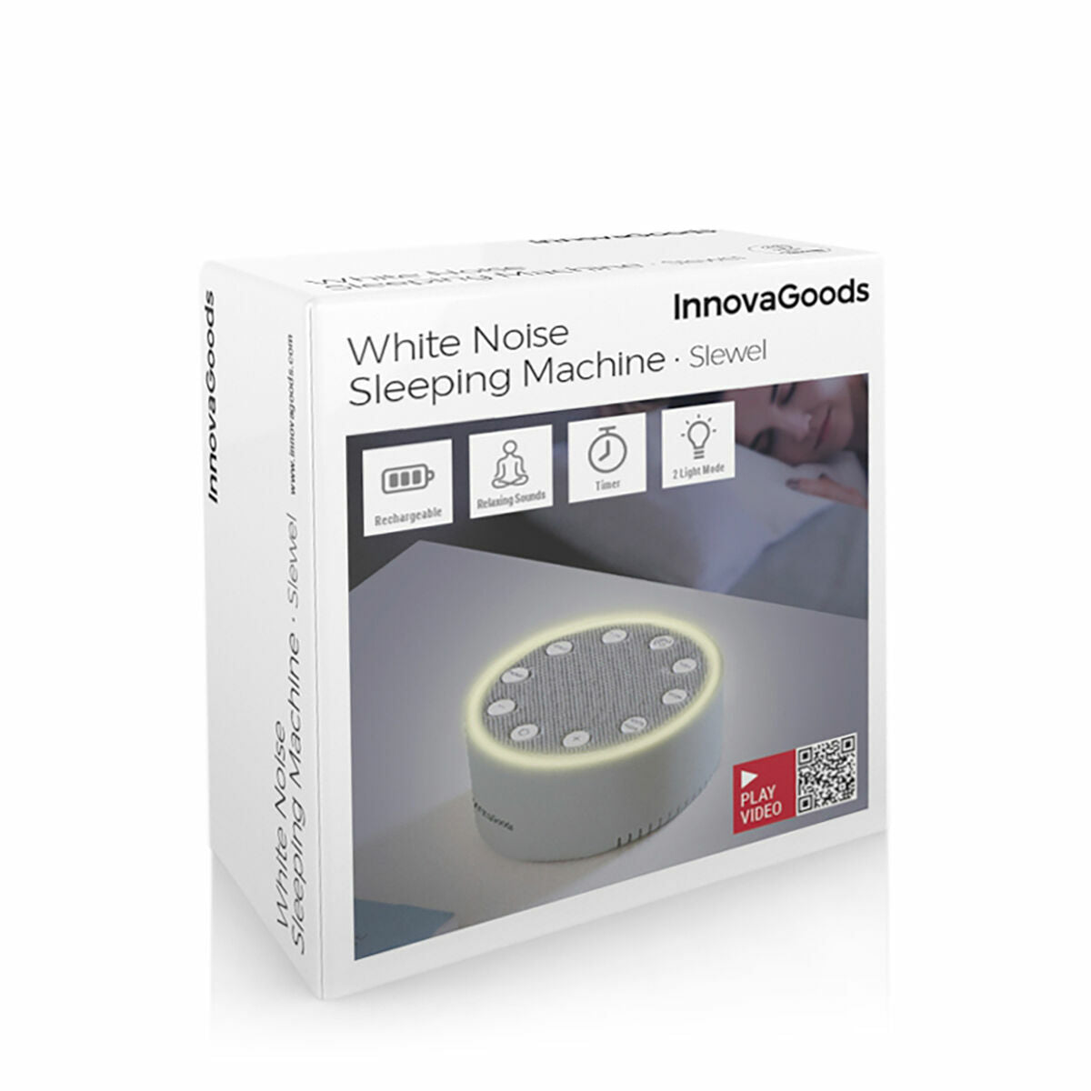 White Noise Sleeping Machine Slewel InnovaGoods-1